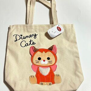 Disney Japan Alice in Wonderland Dinah Canvas Tote Bag Purse Cats Tokyo Parks
